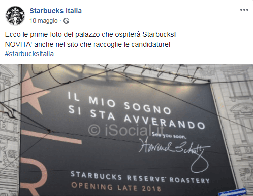 Starbucks punta all'Italia e sceglie Milano per il debutto
