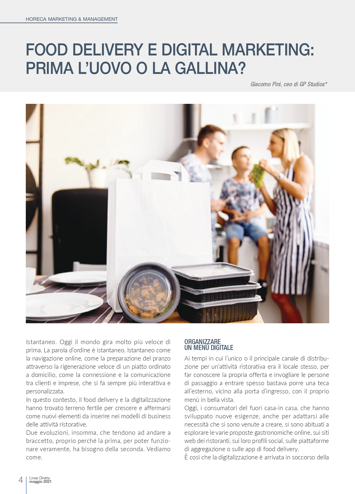 Food delivery e digital marketing