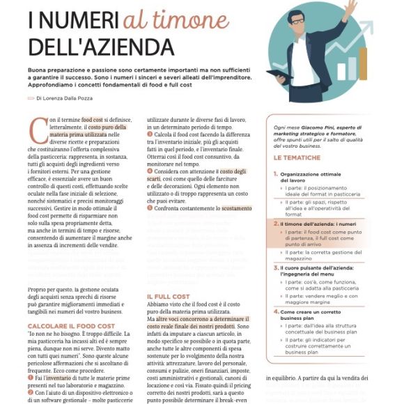 Numeri di una pasticceria per una migliore gestione