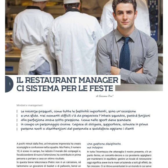 Restaurant manager al ristorante: pronti, feste, via!