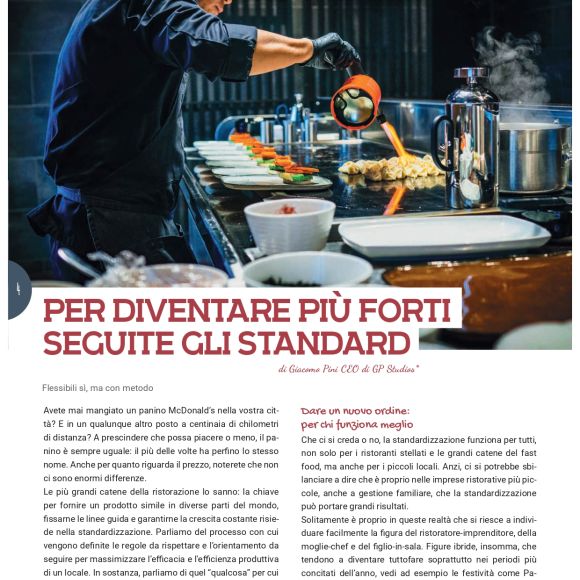 Standard per ristoranti: la chiave per diventare più forti
