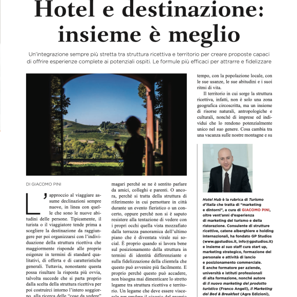 Hotel e destinazione, insieme è meglio