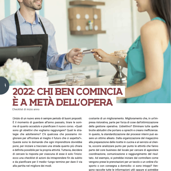 Check list di inizio anno: chi ben comincia è a metà dell’opera