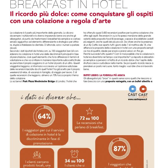 Breakfast in hotel: il ricordo più dolce