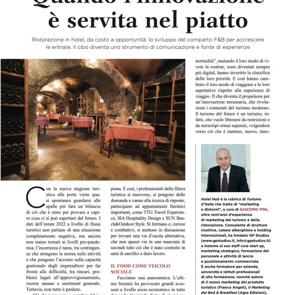 Innovazione nella ristorazione in hotel